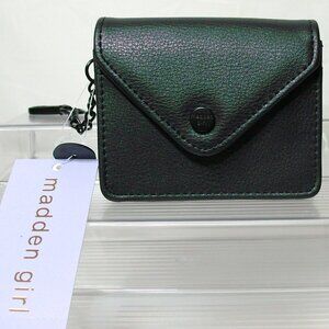 Madden Girl APenny Square Snap Wallet Black New with Tag